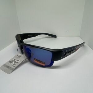 X-Loop Mirrored Patriotic Sport Sunglasses UV400 Protection Wrap Style